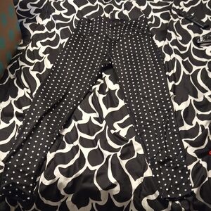 Kate Spade Black and Gold Leggings
